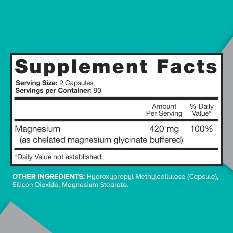 Qunol Magnesium Capsules 420mg, 100% DV, High Absorption Magnesium Supplement, Extra Strength, Bone and Muscle Health Supplement, 180 Count - Image 4