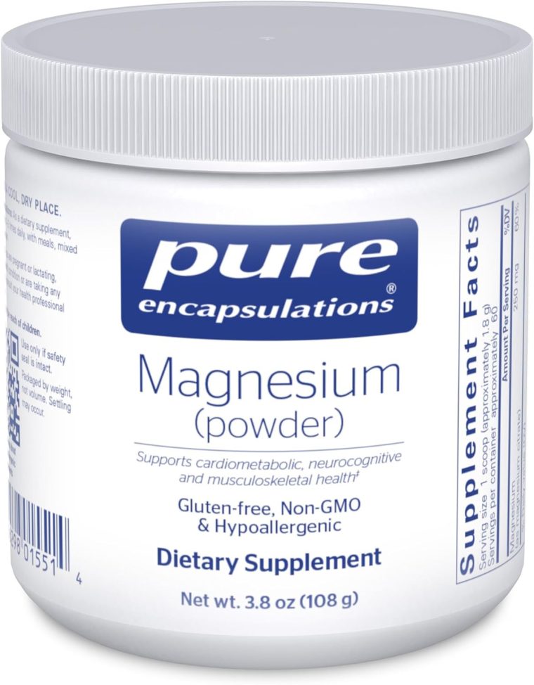 Pure Encapsulations Magnesium (Powder) | Supports Cardiovascular Function, Muscle Function, and Calming | 3.7 Ounces