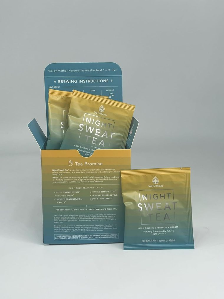 Night Sweat Tea – Powerful, Organic, Relief for Night Sweats, SLEEPLESSNESS, Mood, Helps Support Hormone Balance Leading UP to and Including Menopause* (15 Day Supply) - Image 4