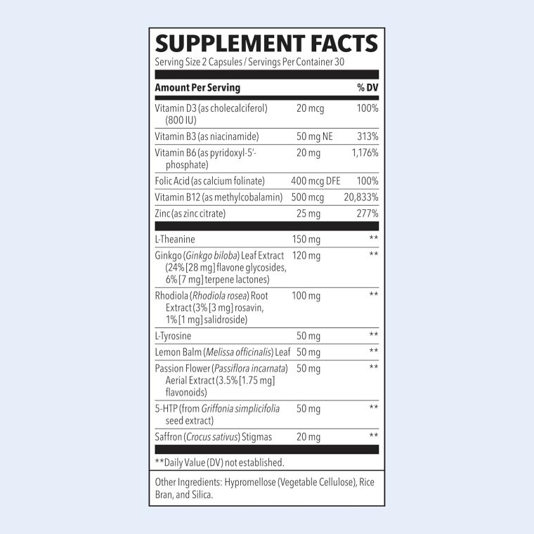 LifeSeasons - Mood Stabili-T - Positive Mood Booster - Enhanced Calmness and Happiness - Relaxed and Balanced Mind - Contains Rhodiola, Ginkgo Biloba, and Vitamin D3 - (60 Capsules) - Image 3