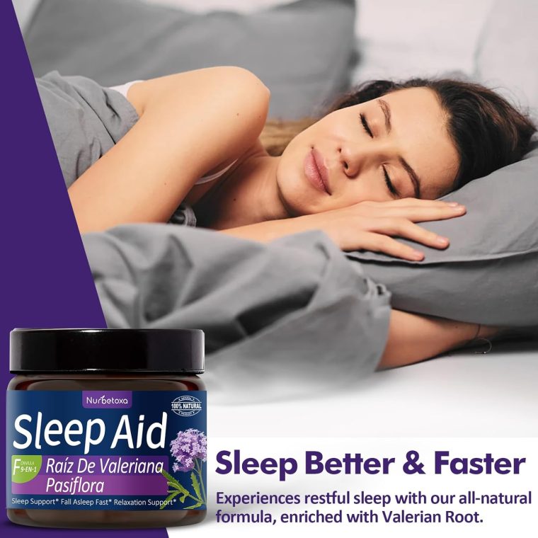Valerian Root Sleep Aid Syrup, Passion Flower, Hibiscus, Chamomile, Soursop Leaves for Better Sleep, Nature Herbal Extract Liquid for Sleep Support, Reduce Tension, Relaxing. 130g - Image 2
