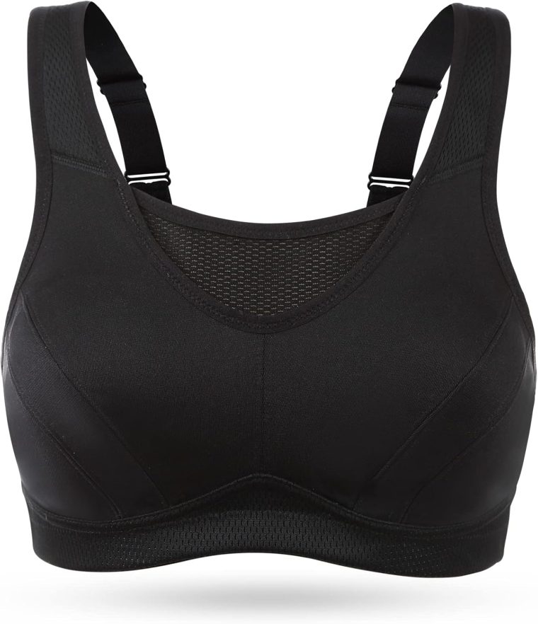 Wingslove High Impact Sports Bras for Women Plus Size Non Padded Wirefree Workout Bra Bounce Control - Image 2