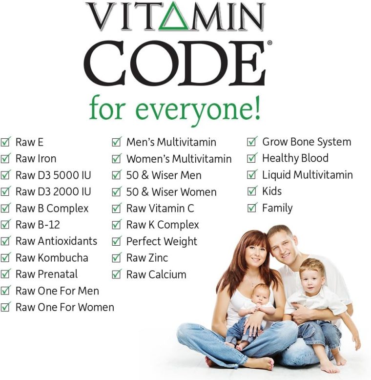 Garden of Life Raw Calcium Supplement for Women and Men - Vitamin Code Made from Whole Foods with Magnesium, K2, Vitamin D3 and Vitamin C Plus Probiotics for Digestion, 60 Capsules - Image 5