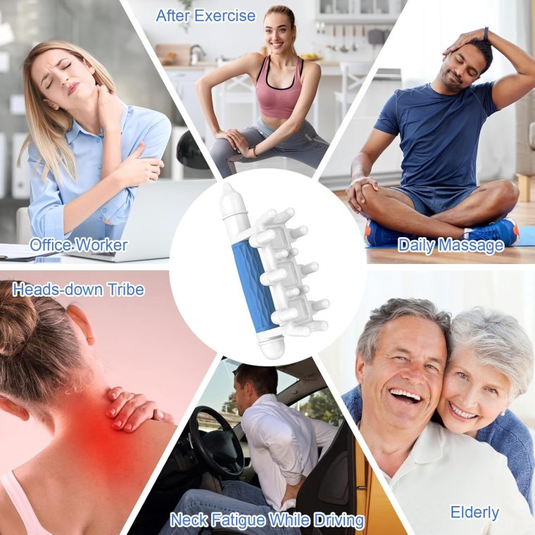Fascia Massage Tool, Handheld Massager Fascia Blaster for Cellulite Reduction, Pressure Point Release Tool for Deep Tissue Massage, Muscle Knots, Tension Relief Back & Neck Massager - Image 2