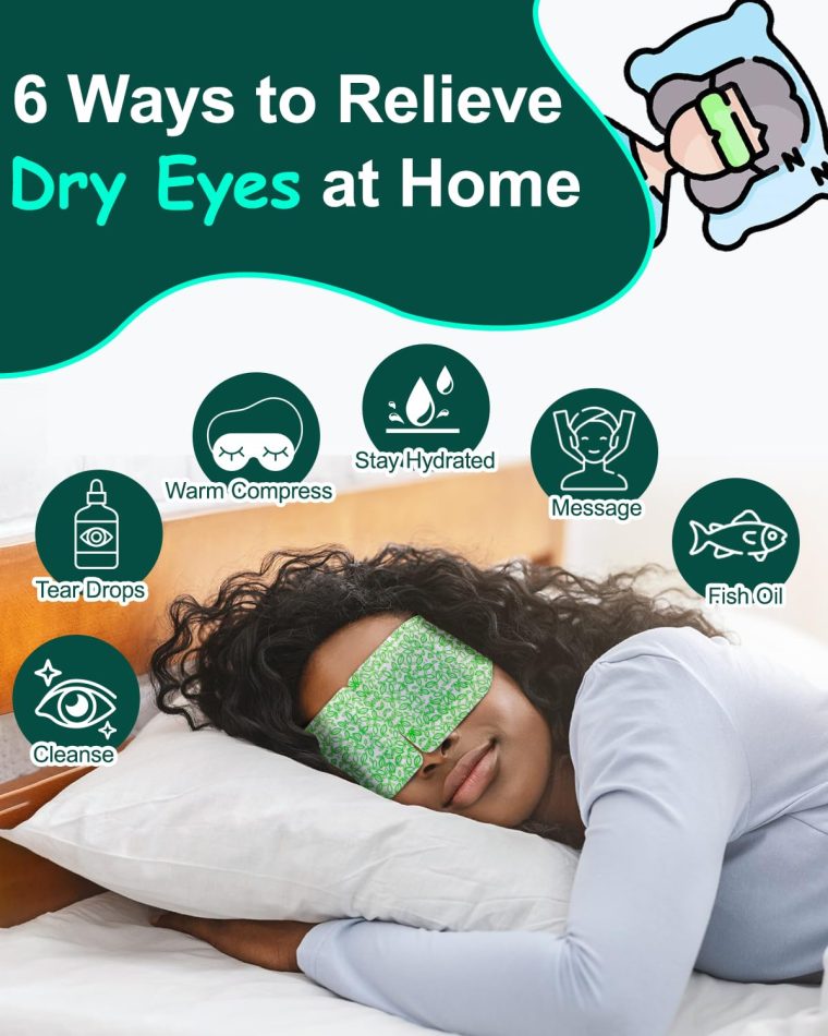 16 Packs Steam Eye Masks for Dry Eyes, Self Heating Warm Compress for Eyes Fatigue & Puffiness Relief, Disposable Heated Eye Mask Travel Essentials, Spa Relaxation Gift, FSA & HSA Eligible, Unscented - Image 4