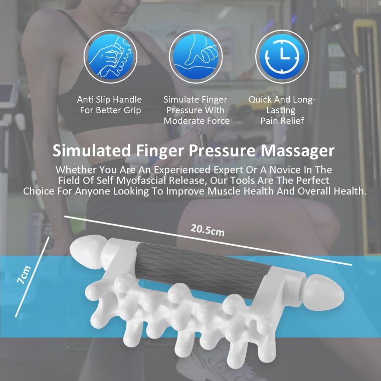 Fascia Massage Tool Myofascial Release Blaster Tools for Tighten Skin Lymphatic Drainage Trigger Point Deep Tissue Neck,Shoulder,Lower Back,Psoas,Thighs,Butt & Full Body(Grey) - Image 3