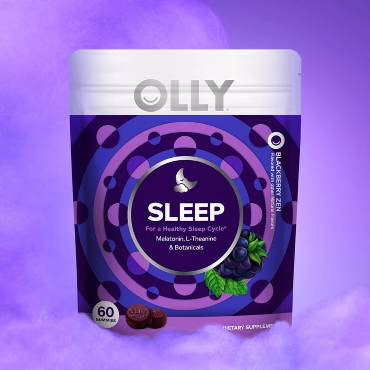 OLLY Sleep Gummy, 3 mg Melatonin, L-Theanine, Chamomile, and Lemon Balm Extracts, Blackberry Flavor, 30 Day Supply - 60 Count - Image 9