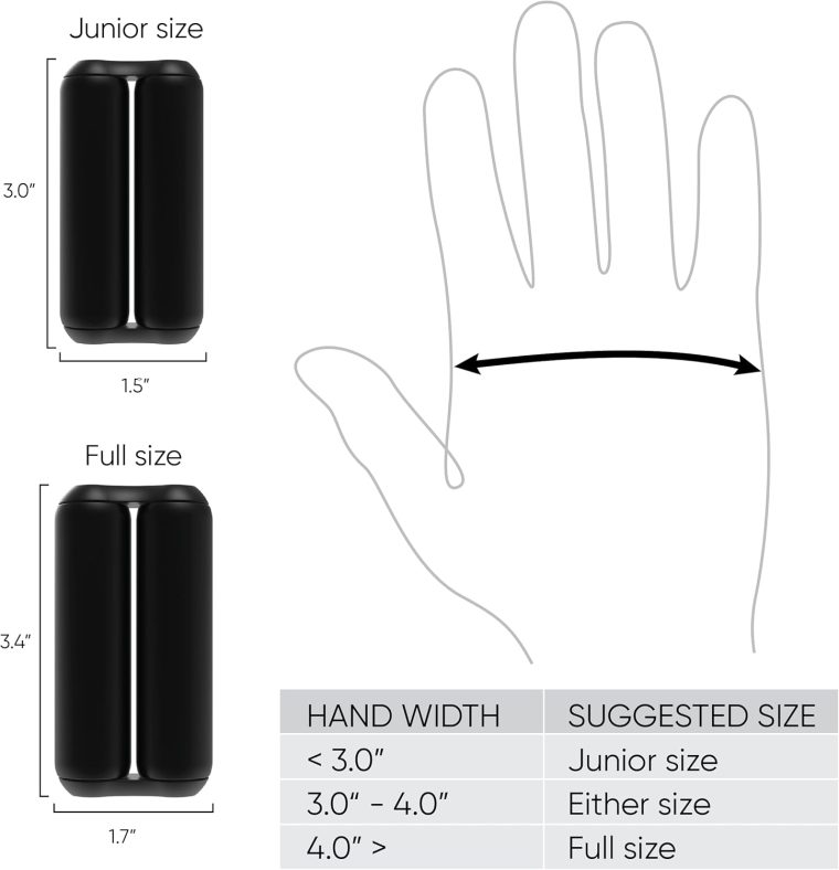 ONO Roller - Handheld Fidget Toy for Adults | Help Relieve Stress, Anxiety, Tension | Promotes Focus, Clarity | Compact, Portable Design (Junior Size/ABS Plastic, Black) - Image 3