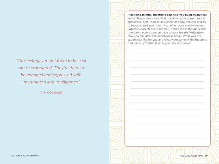 The Balanced Mind: A Mental Health Journal: Exploratory Prompts and Effective Practices - Image 7