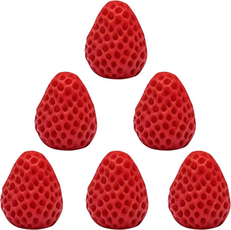 Soy Wax Melts for Wax Warmers - Home Fragrance Candle Wax Melts Set with Strawberry Scents, Wax Cubes Kit Strong Scent Stress Relief & Bath Yoga Aromatherapy (6 Pcs)
