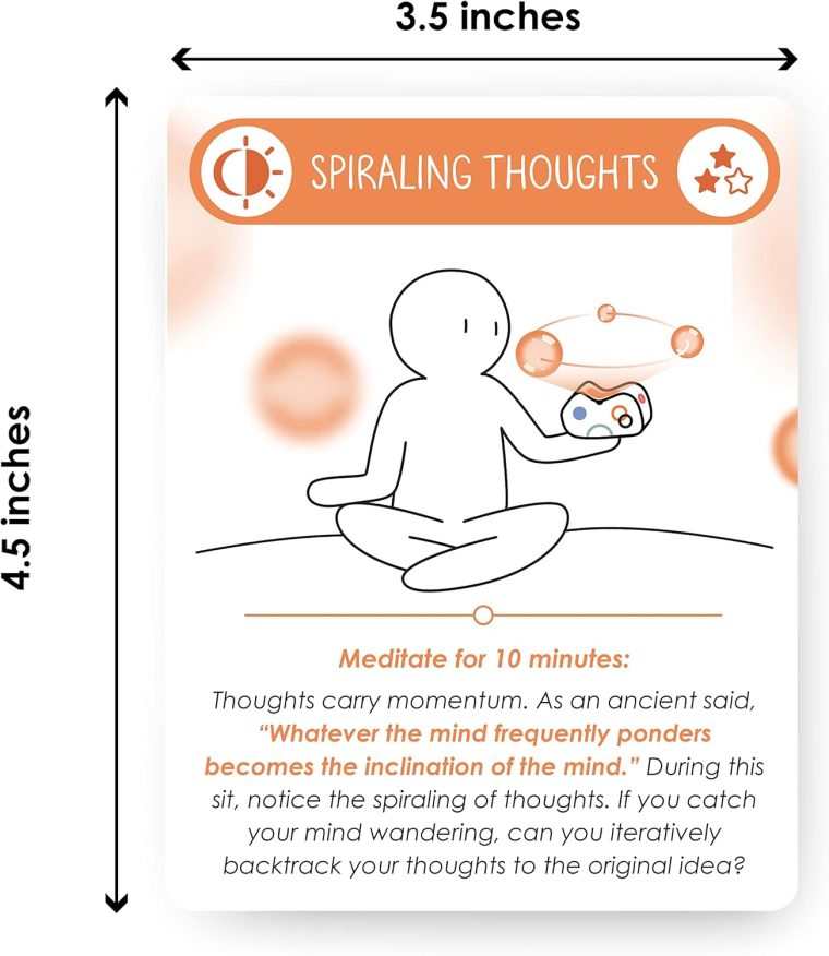 BEST 100 Daily Meditation Cards | Anxiety Relief Item for Relaxation | Self Care Kit for Stress Relief | Perfect Mindfulness Gift For Teens & Adults | Advance Beyond Positive Affirmations - Image 7