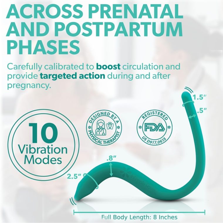 Perineal Massage Tool with 10 Vibration Modes: Designed for Labor and Delivery Essentials - Used During Pregnancy, Labor Prep, Third Trimester, and Postpartum - A Maternity Must Have by Intimate Rose - Image 3