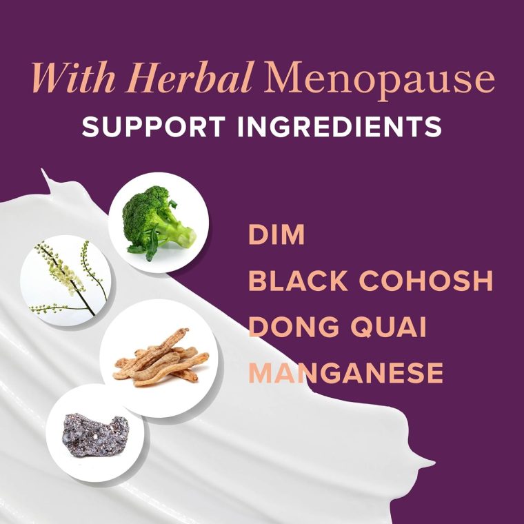 Menopause Support with Prebiotics and Probiotics for Women | Hormone Balance, Hot Flashes & Night Sweats | 50 Billion CFU, DIM & Black Cohosh | Triple Action Menopause Supplements for Women | 30 Ct - Image 4
