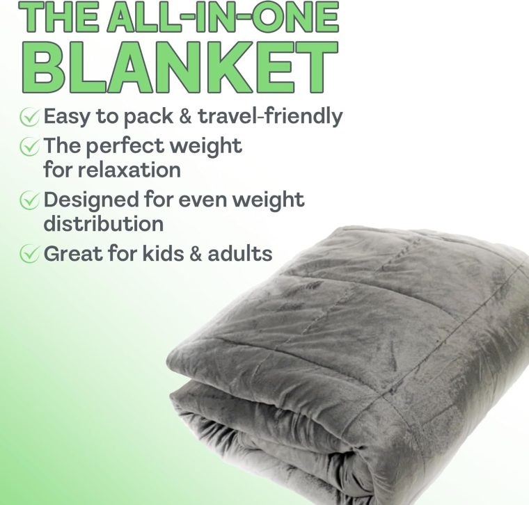 Sacred Thread Cooling Weighted Blankets for Adults and Kids, Heavy Blanket for Insomnia and Chronic Pain, Breathable and Soft Weighted Comforter (60in x 80in) - Image 5