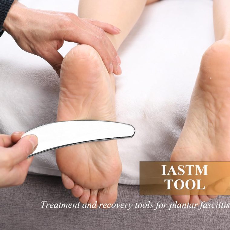 Feelfree Sport 3 in 1 Muscle Scraper Tool-Gua Sha Scraping Tool Physical Therapy Massage Tool-Soft Tissue Mobilization for Back, Legs, Arm (A+D+S), Silver - Image 3