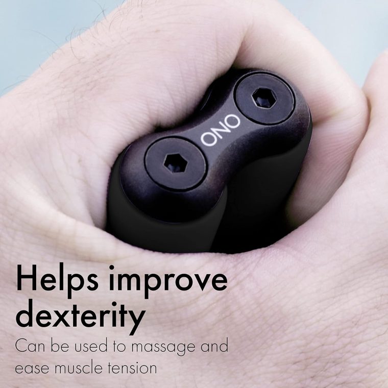 ONO Roller - Handheld Fidget Toy for Adults | Help Relieve Stress, Anxiety, Tension | Promotes Focus, Clarity | Compact, Portable Design (Junior Size/ABS Plastic, Black) - Image 9