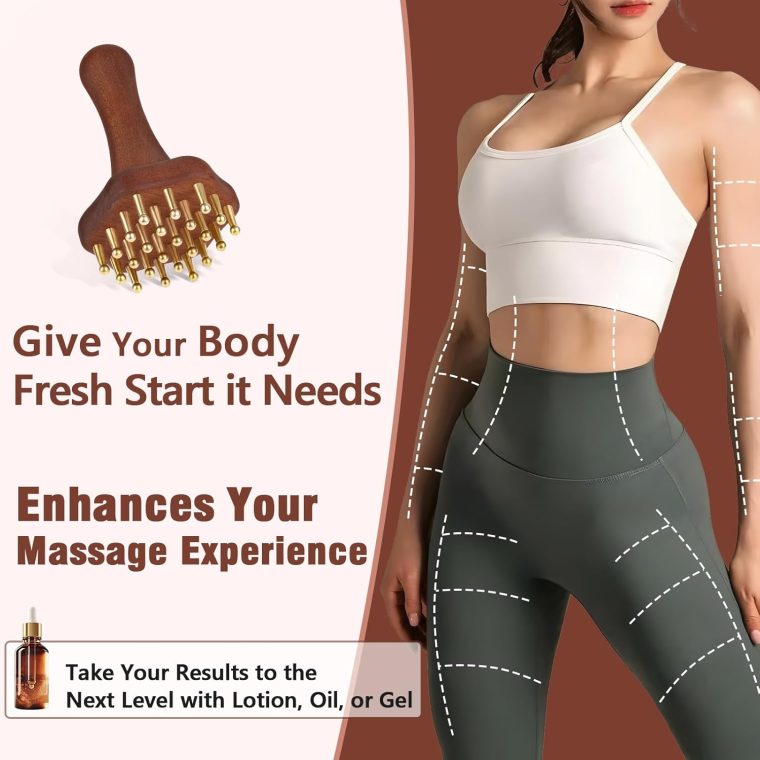 Wood Therapy Massage Tools,Lymphatic Drainage Massager Helps Reduce Cellulite for Belly Arms & Legs, Anti Cellulite Massager Body Sculpting Tools for Body Contouring & Muscle Relief - Image 7