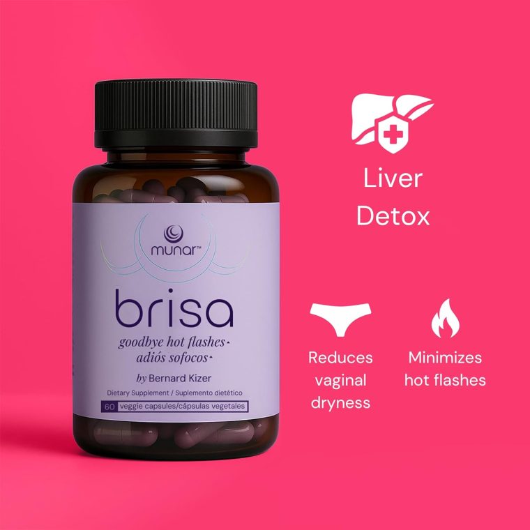 Munar Brisa Menopause Support – Hormonal Balance for Women with Milk Thistle, Vitex, Black Cohosh and Rhubarb. Reduces Hot Flashes, Boosts Energy, Liver Detox – 30-Day Supply (60 Capsules) - Image 8