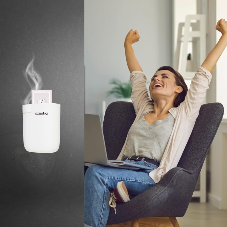 Home Scent Diffuser Starter Kit |Plug in Waterless Aroma Diffuser for Essential Oils | for Home, Office,Spa, Smart App | Covers up to 500 Sq. Ft. | White | 20ml Oil Included- Best Gift - Image 7