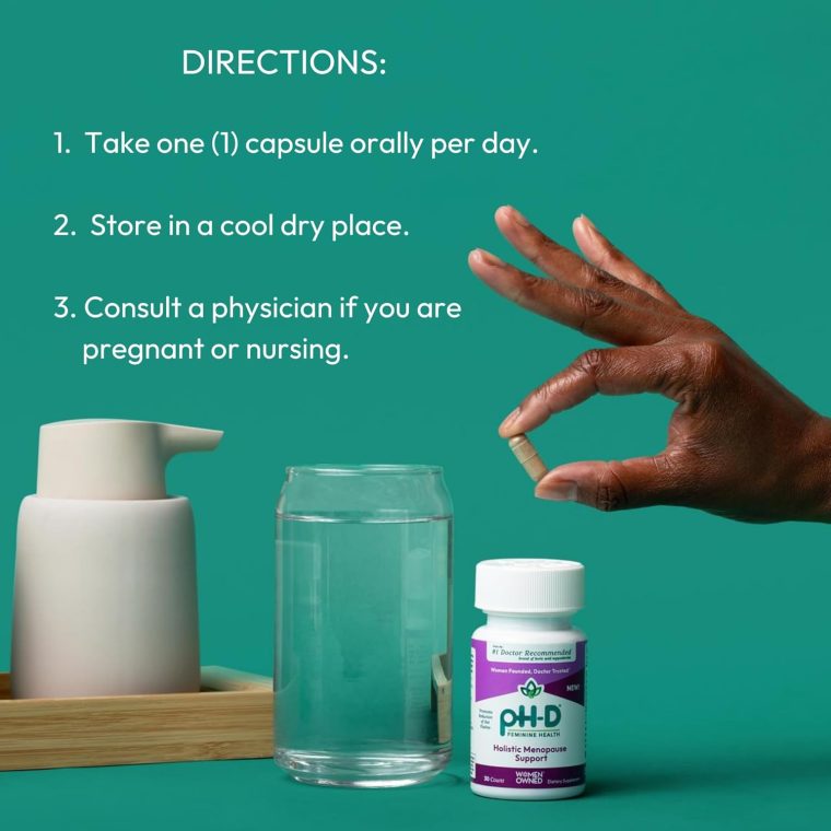 pH-D Feminine Health Support - Holistic Menopause Support - Oral Supplement with CON-CRET Concentrated Creatine, Sage, Rhodiola, and Black Cohosh - 30 Count - Image 5