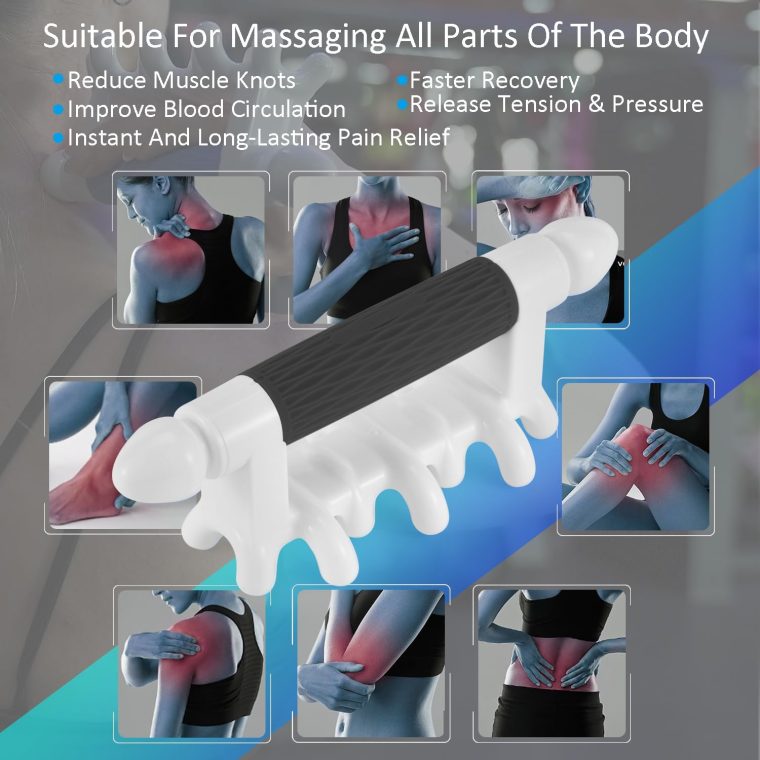 Fascia Massage Tool Myofascial Release Blaster Tools for Anti-Cellulite Skin Soothing Lymphatic Drainage Trigger Point Deep Tissue Neck,Shoulder,Lower Back,Psoas,Thighs,Butt & Full Body(Black) - Image 6
