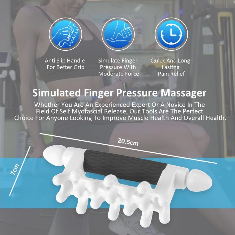 Fascia Massage Tool Myofascial Release Blaster Tools for Anti-Cellulite Skin Soothing Lymphatic Drainage Trigger Point Deep Tissue Neck,Shoulder,Lower Back,Psoas,Thighs,Butt & Full Body(Black) - Image 4