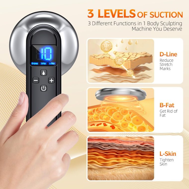 Body Sculpting Machine - Professional Cordless Cellulite Massager - Suitable for Belly, Neck, Legs, Hip, Arms - Image 2