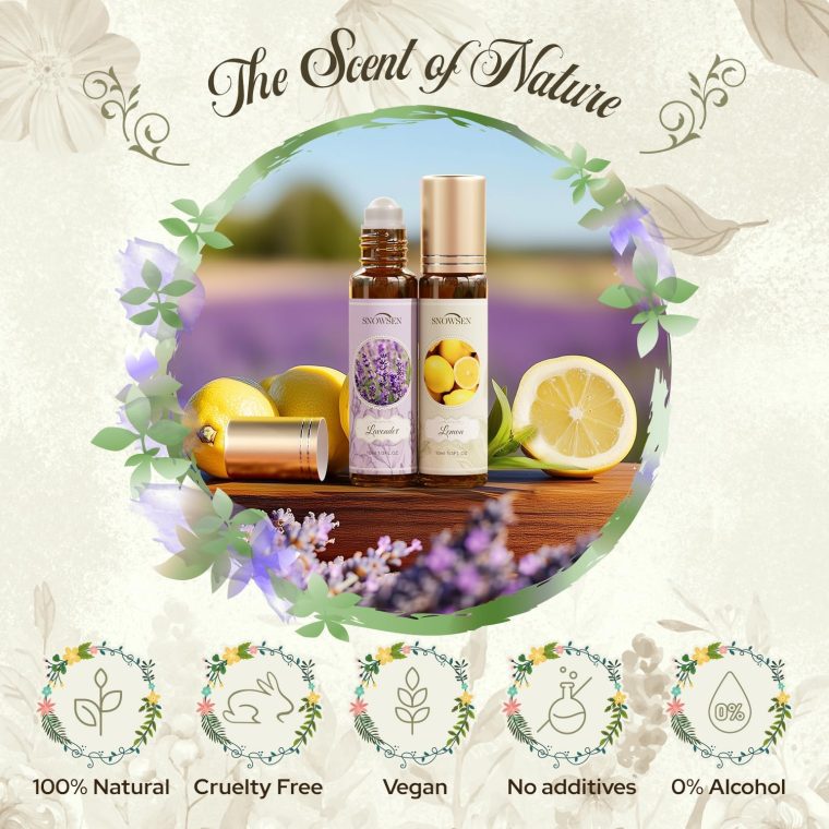 Essential Oils Roll on Set, Aromatherapy Oils with Roller Ball for Skin, Natural Essential Oil Roller Gift Set with Lavender, Peppermint, Frankincense, Eucalyptus, Lemon, Myrrh - Image 7