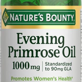 Nature's Bounty Evening Primrose Oil, Promotes Women's Health, 1000 mg Evening Primrose Oil, 60 Rapid Release Softgels