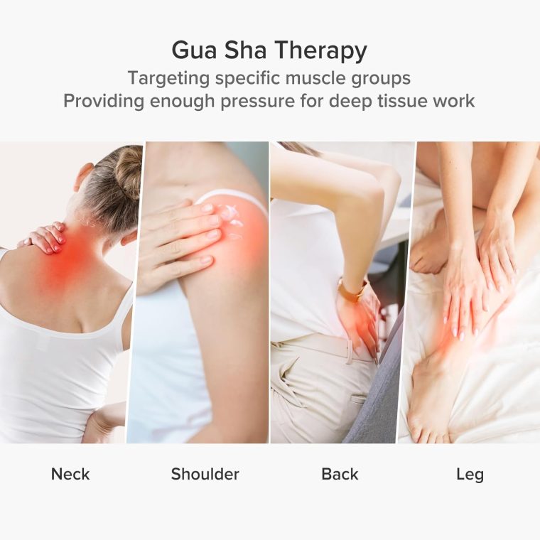 4PCS Solid Bamboo Massage Sticks & Guasha Set with Roller/Stick - 100% Bamboo Therapy Tools for Neck/Arm/Back/Legs/Full Body, Deep Tissue Massage, Muscle Relaxation, Body Shaping, Fatigue Relief - Image 6