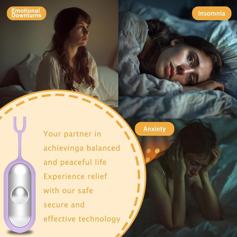 Sleep Instrument,Brain Massage Adjust Heart Rate,Headache Focus Attention,Small and Easy to Carry,Improve Deep Sleep (Purple) - Image 3