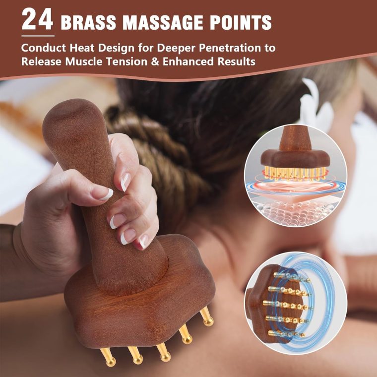 Wood Therapy Massage Tools,Lymphatic Drainage Massager Helps Reduce Cellulite for Belly Arms & Legs, Anti Cellulite Massager Body Sculpting Tools for Body Contouring & Muscle Relief - Image 3