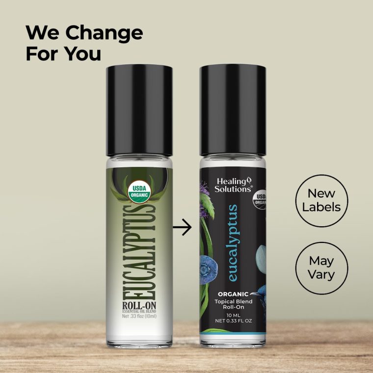 Healing Solutions (2 Pack) USDA Certified Organic Eucalyptus Essential Oil Roll-On Set - Rub on Chest and Breathe, for Skin - Image 6