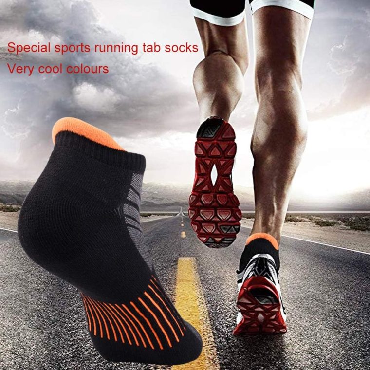 JOYNÉE Mens Ankle Low Cut Athletic Tab Socks for Men Sport Comfort Cushion Sock 6 Pack - Image 4