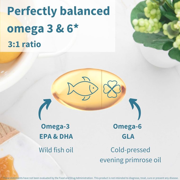 Igennus Pharmepa Complete EPA 668mg & DHA 334mg Omega-3 Fatty Acids 1000mg, rTG Form, High Potency Fish Oil Plus Omega-6 & 9 from GLA Evening Primrose Oil, IFOS Certified, Lemon Flavor, 60 Softgels - Image 3