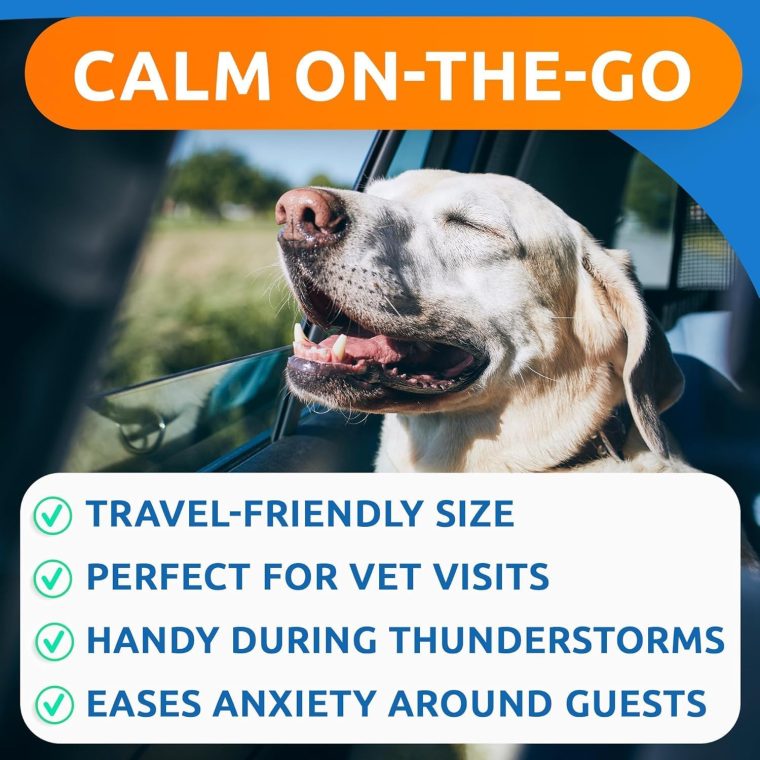 BARK&SPARK Advanced Calming Chews for Dogs - Hemp Chew + Melatonin - Anxiety Relief - Sleep Aid - Relaxing Treats - Stress Relief During Fireworks, Storms, Thunder, Barking - Made in USA - 60Ct - Image 3