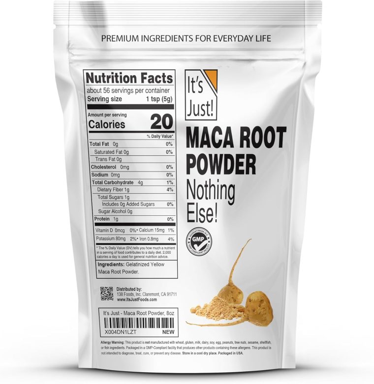 It's Just! - Yellow Maca Root Powder, Product of Peru, Raw Natural Superfood, Gelatinized for Easy Disgestion, Supports Immune, Energy, Health, 10oz - Image 2
