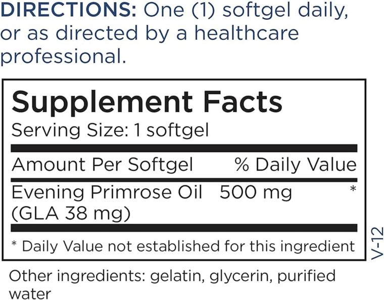 Metabolic Maintenance Evening Primrose Oil Capsules - 500mg Cold Pressed GLA + LA Supplement - Supports Balanced Hormonal Function for Women, Helps Maintain Healthy Skin (180 Softgels) - Image 5