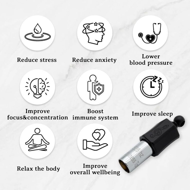 Stress Relief Gift for Men, WomenAnxiety Necklace 528 Hz Breathing Meditation Whistle Mindfulness Device for Stress Relief Calm Meditation Adjusting Breathing Anxiety Relief Necklace - Image 3