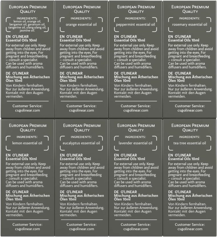 Top 8 Essential Oils Set for Diffuser for Home Aromatherapy Kit with Lavender, Peppermint, Eucalyptus, Tea Tree, Rosemary, Orange, Relief and Sweet Dreams Blends for Humidifiers Natural Pack - Image 6