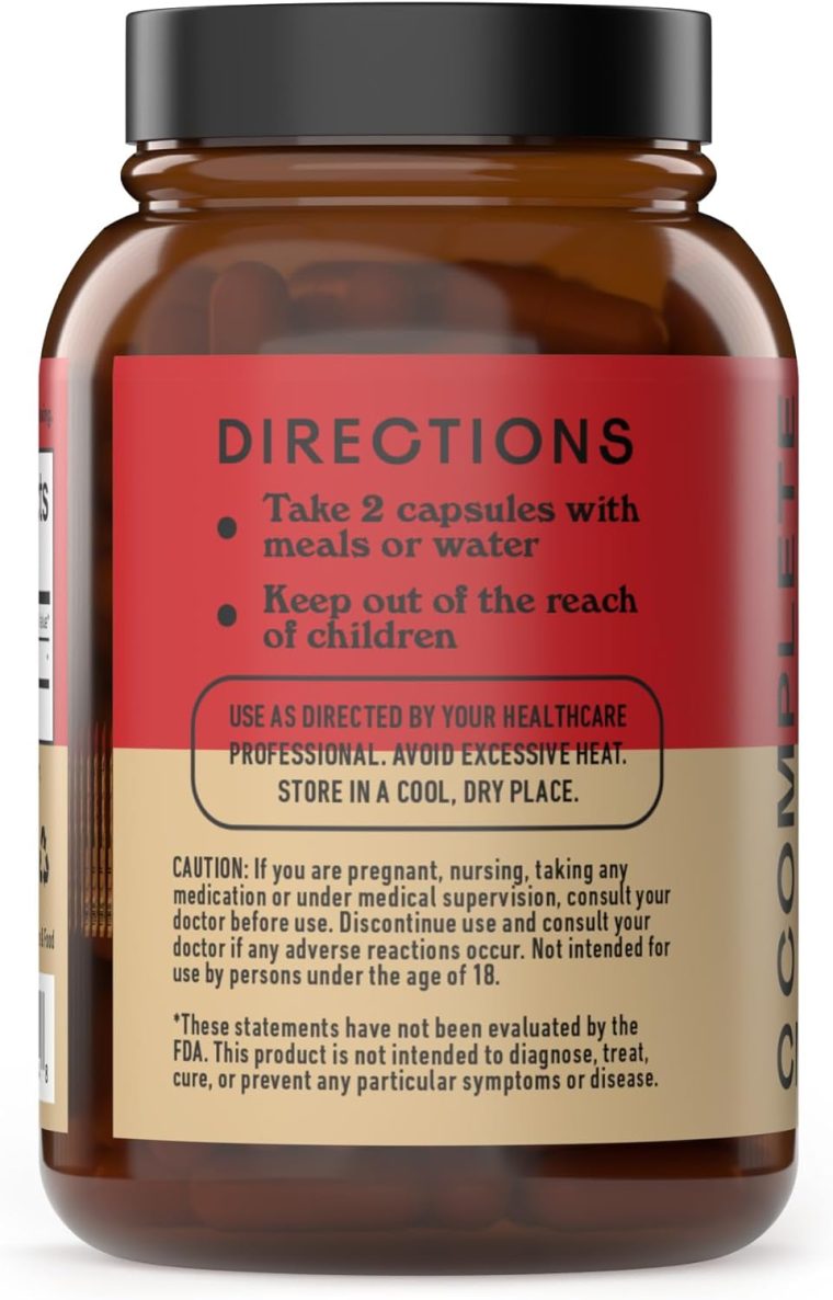 Complete Natural Products Organic Red Maca Root Capsules - 800mg 100 Gelatinized Pills, Pure Red Raw Maca Root Powder Supplement - Image 3