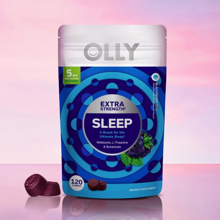 OLLY Extra Strength Sleep Gummy, 5 mg Melatonin, L-Theanine, Chamomile, Lemon Balm Extracts, Sleep Aid, BlackBerry Flavor - 120 Count - Image 10