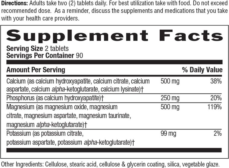 Country Life Target Mins - Calcium Magnesium Potassium Bone & Heart Health Supplement, 1000mg Calcium, 500mg Magnesium, Supports Calcium Utilization, 180 Tablets – Certified Gluten Free & Vegan - Image 8