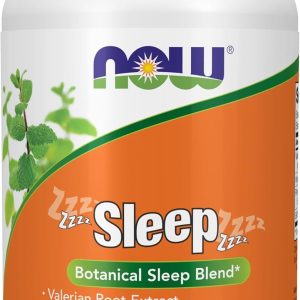 NOW Foods Supplements, Sleep with Valerian Root Extract Plus Hops, Passionflower and GABA, Botanical Sleep Blend*, 90 Veg Capsules