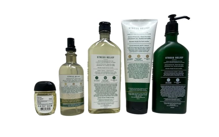 Bath & Body Works Aromatherapy Stress Relief Eucalyptus Spearmint Gift Set - Body Lotion, Wash + Foam Bath, Body Cream, Essential Oil Mist, Hand Gel, Himalayan Salts Springs Sample Soap - Image 7
