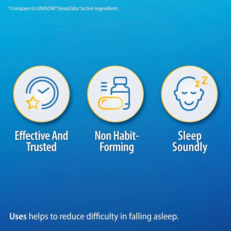 HealthA2Z® Sleep Aid | Doxylamine Succinate Tablets 25mg | 120 Counts (Pack of 1) - Image 5