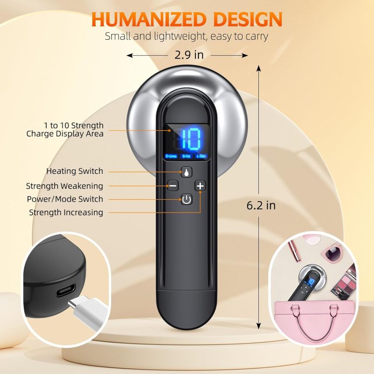 Body Sculpting Machine - Professional Cordless Cellulite Massager - Suitable for Belly, Neck, Legs, Hip, Arms - Image 4