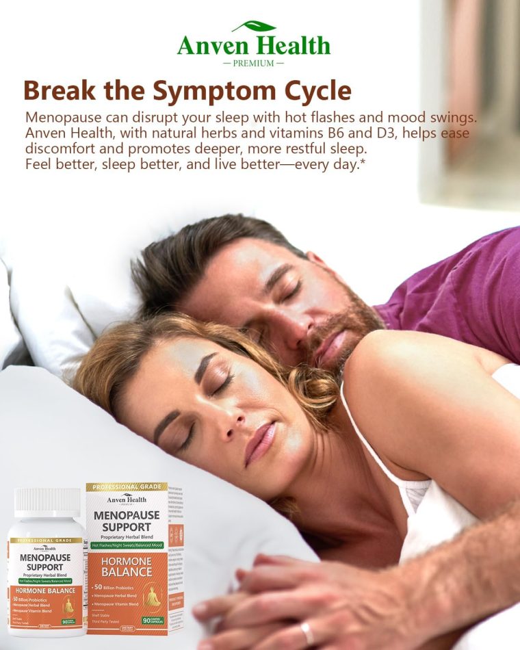 Menopause Supplements for Women Menopause Probiotics Relief, Supports Hot Flashes, Night Sweats, Bloating & Gut Health with Herbs, Collagen Peptides, Vitamin B6 & D3 | 90 Veggie Caps - Image 6