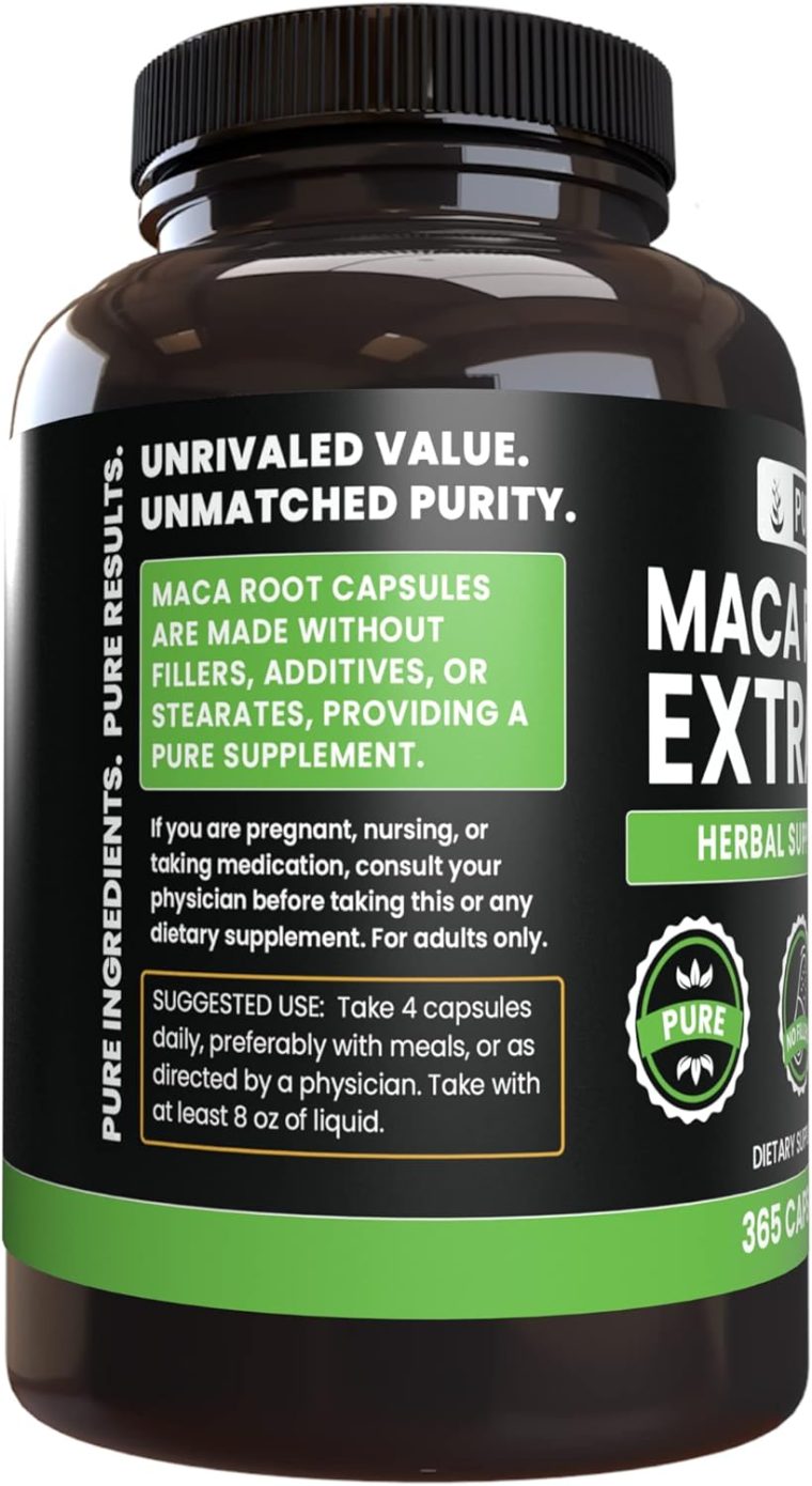 Pure Original Ingredients Maca Root (365 Capsules) No Magnesium Or Rice Fillers, Always Pure, Lab Verified - Image 3