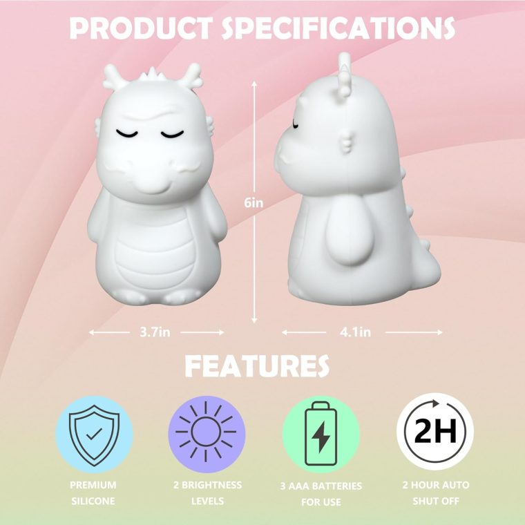 'Breathing Loong' Guided Visual Meditation Tool & Mindfulness Breathing Light for Stress, Anxiety & ADHD Relief | Sleep Aid Night Light | for All Ages, Home, School & Therapy | Ideal Mindfulness Gift - Image 7